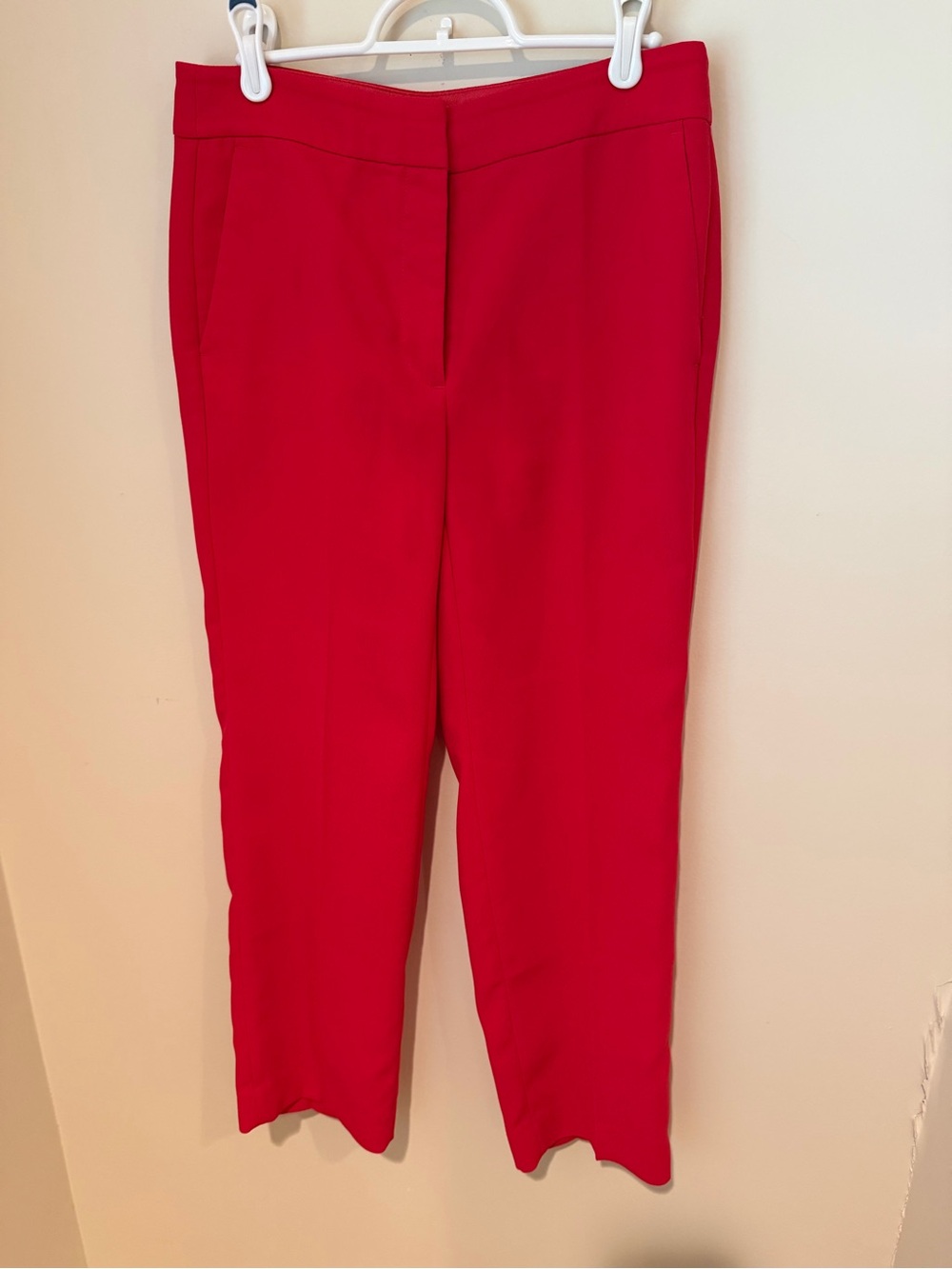 J Crew Red Ankle Pants